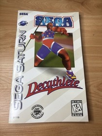 Decathlete (Sega Saturn, 1995) CIB w/ Registration Complete In Box Tested Works