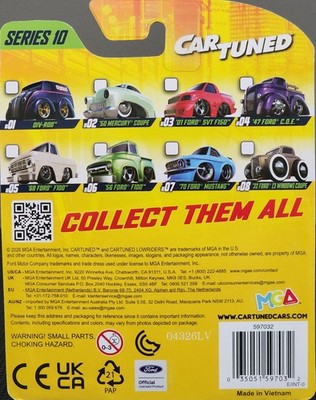 2026 MGA Car Tuned Series 10 '50 Mercury Coupe #02 Mint Green 1:64