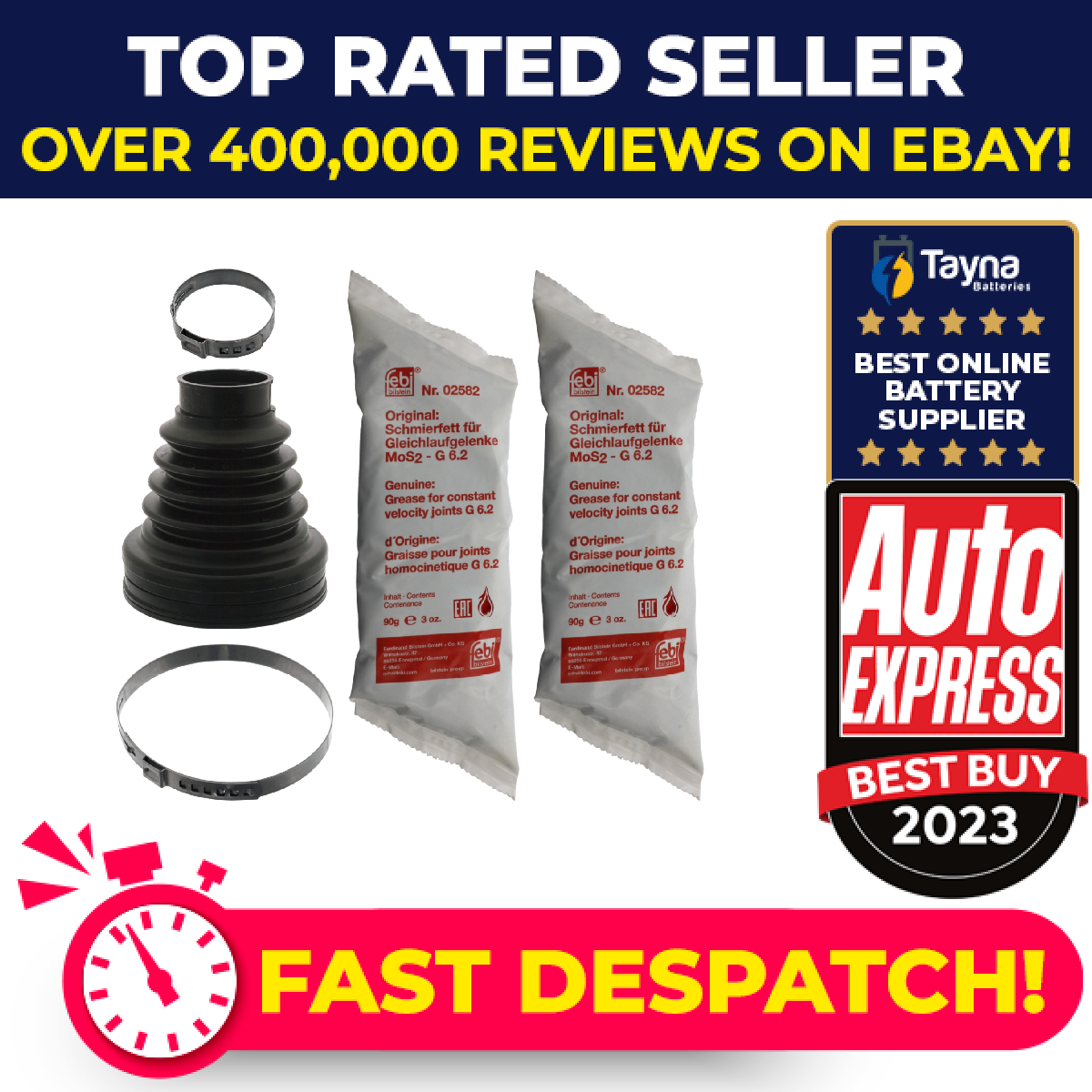 CV Joint Boot fits VAUXHALL GRANDLAND X 1.2 1.5D 1.6D 2017 on C.V. Driveshaft