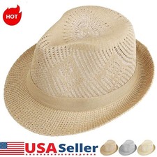Women's Summer Ladies Sun Beach Knit Hat Floppy Foldable Wide Brim Breathable