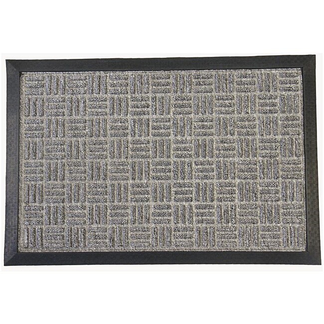 Rubber-Cal Wellington Grey Rubber-Backed Doormat 3x5 36x60