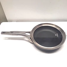 Calphalon Premier Space Saver Anodized Nonstick 8" Skillet Fry Pan with Lid 