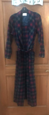 Vintage Pendleton Small Virgin Wool Robe Red Tartan Plaid USA MADE