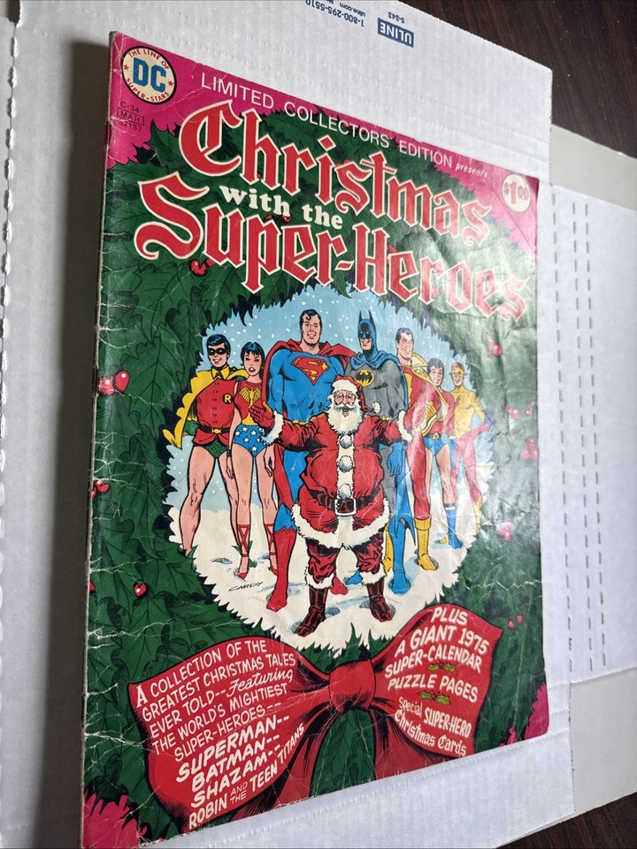Christmas With The Superheroes C 34 DC 1975 Treasury Comic