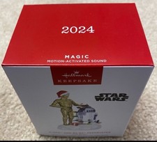 2024 Hallmark Keepsake Star Wars C-3PO & R2-D2 Peekbuster Christmas Ornament