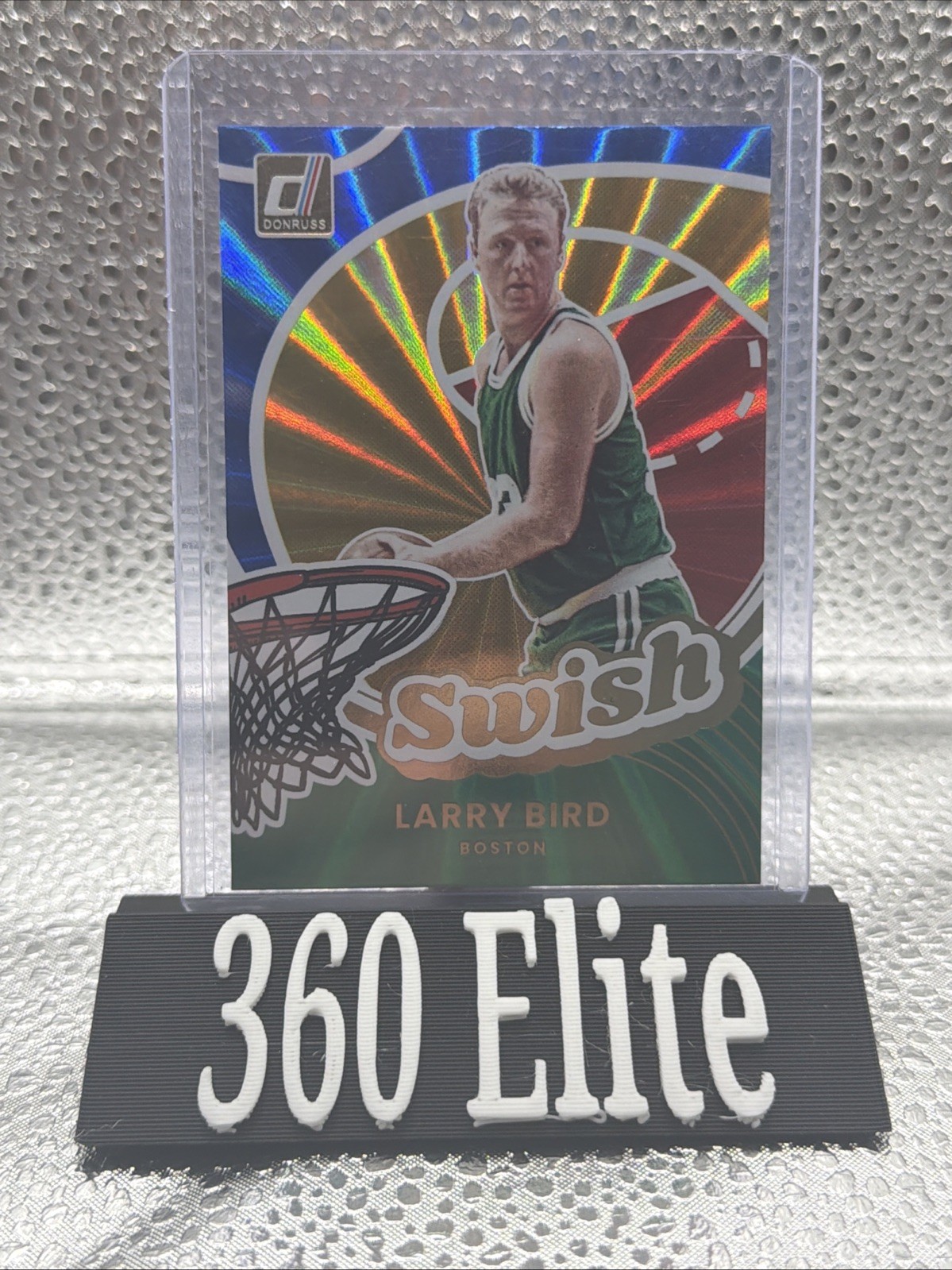 Panini Donruss Green Swish Holographic Insert Larry Bird #6 - Boston Celtics