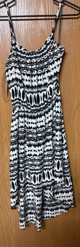 Ladies Black & White Summer Sundress By PAPAYA Sz Lg