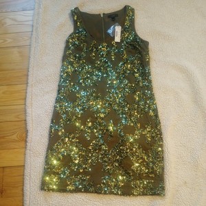 J Crew Sequined Mini Dress Size 2  Please read, fits more like a 4.