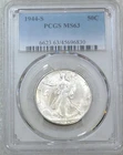 1944-S Walking Liberty Half Dollar PCGS MS63 Frosty White PQ New Holder #J140B
