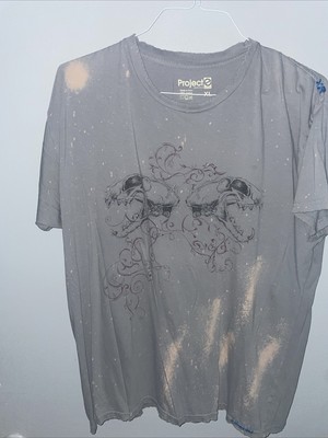 Project E evolution Graphic T-with stitching/embroidery Size XL 100% Cotton S