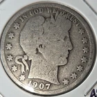 1907-S Barber Half Dollar