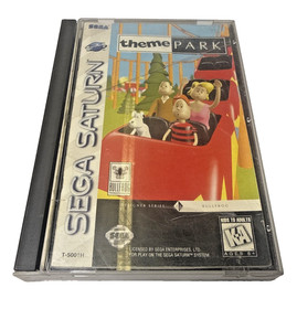 Theme Park (Sega Saturn, 1995) CIB Complete TESTED Bullfrog Classic Simulation