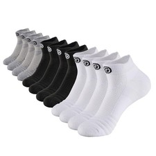 6/12 Pack Socks for Men, Men's Ankle Socks Low Cut Socks for Sport Running, Mois