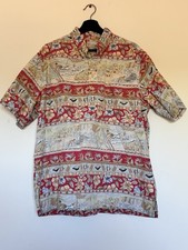 Vintage Reyn Spooner Hawaiian Aloha Reverse Print Shirt XL Surf Tiki Island
