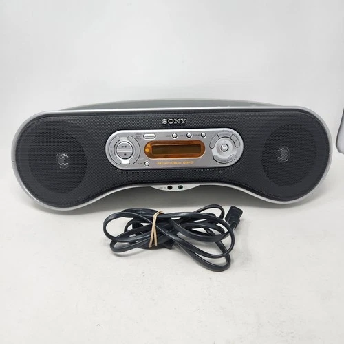 Vintage Sony ZS-SN10 Portable Boom Box Aux FM/AM CD R/RW MP3 Mega Bass Tested