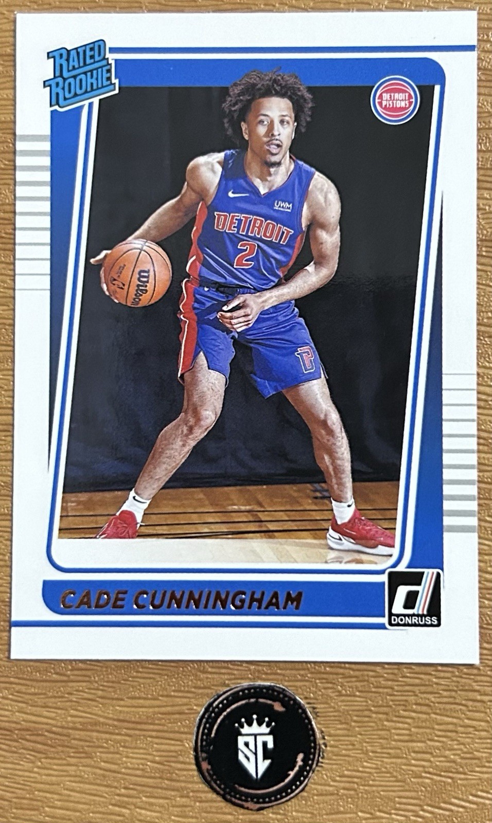 Cade Cunningham 2021-22 Panini Donruss Base Set Rated Rookie #211 Pistons