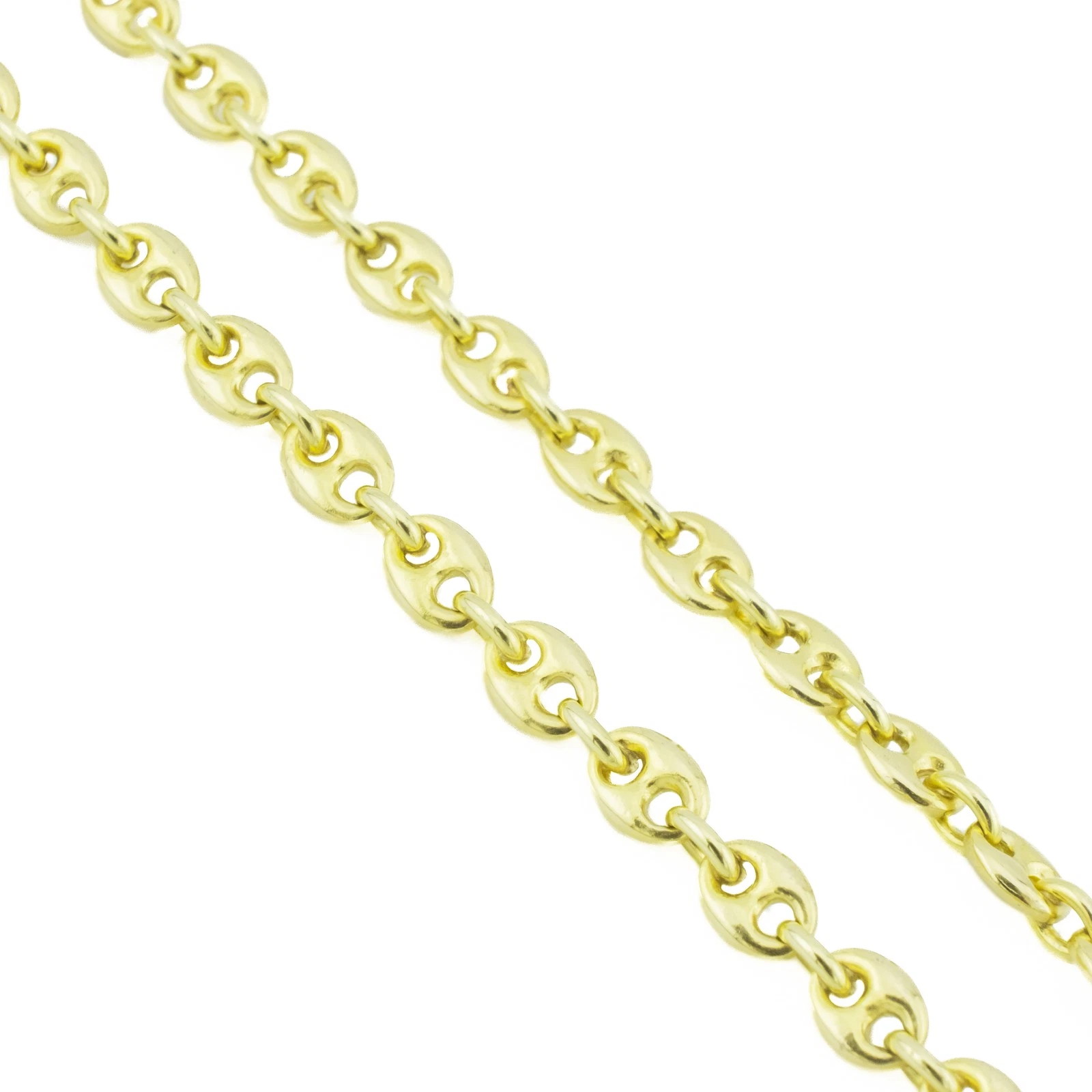 Catena Gucci Link 21" larga 4 mm in oro giallo 14 carati 19 2 grammi