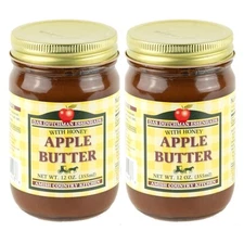 2 Das Dutchman Essenhaus Amish Apple Butter Honey 12oz Country Fruit Spread Jar