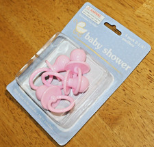 Greenbriar  4 Pc. PINK BABY PACIFIERS 847609 - 2-1/4 - Cakes, Party Favors