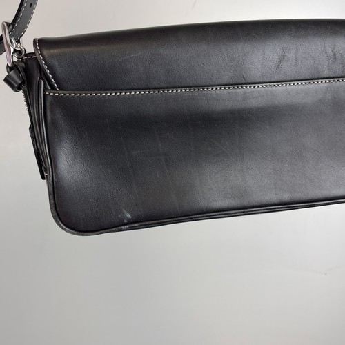 Coach Y2K 2001 Vintage Schultertasche Leder Tasche 7784 Hamptons East West Schwarz - Bild 6 von 12