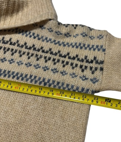 Maglione girocollo Madewell Somervell Fair Isle taglia XS maglia oversize crop - Foto 5 di 6