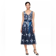 Alex Evenings G3 Women's Embroidered Midi Dress NWT SIZE 6