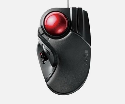Elecom Huge Trackball Mouse 2.4GHz Wireless USB 8-Button M-HT1DRBK Window PC Mac