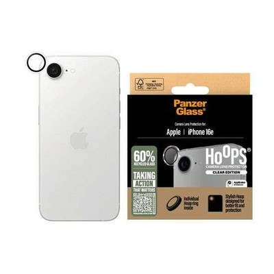 PANZERGLASS CAMERA protection HoopS Optic Rings for Apple IPHONE 16e 6.1 2025 -