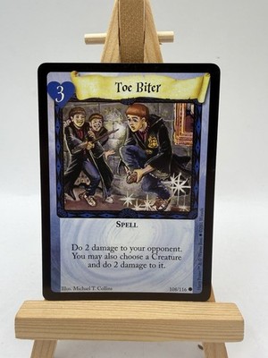 Harry Potter Trading Card Game Wizards 2001 108/116 Toe Biter Spell