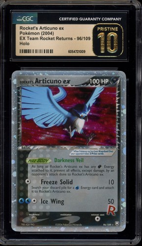 Rocket's Articuno ex graded CGC 10 for sale on eBay
