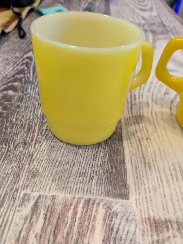 Fire King Anchor Hocking Yellow Mug Vintage