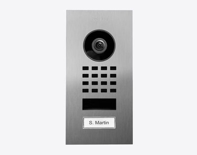 DoorBird D1101V IP Video Türstation Unterputz, 1 Ruftaste, Edelstahl gebürstet V