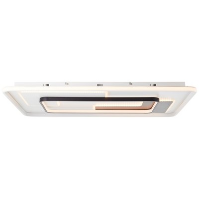 Brilliant Barden LED Deckenleuchte 90x60cm weiß/schwarz, Metall/Kunststoff, 1x 5