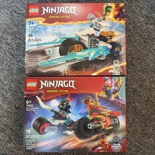 Lego Ninjago Dragon's Rising  ZANE'S Ice Cycle (71816) Kai’s Speed Race (71838)