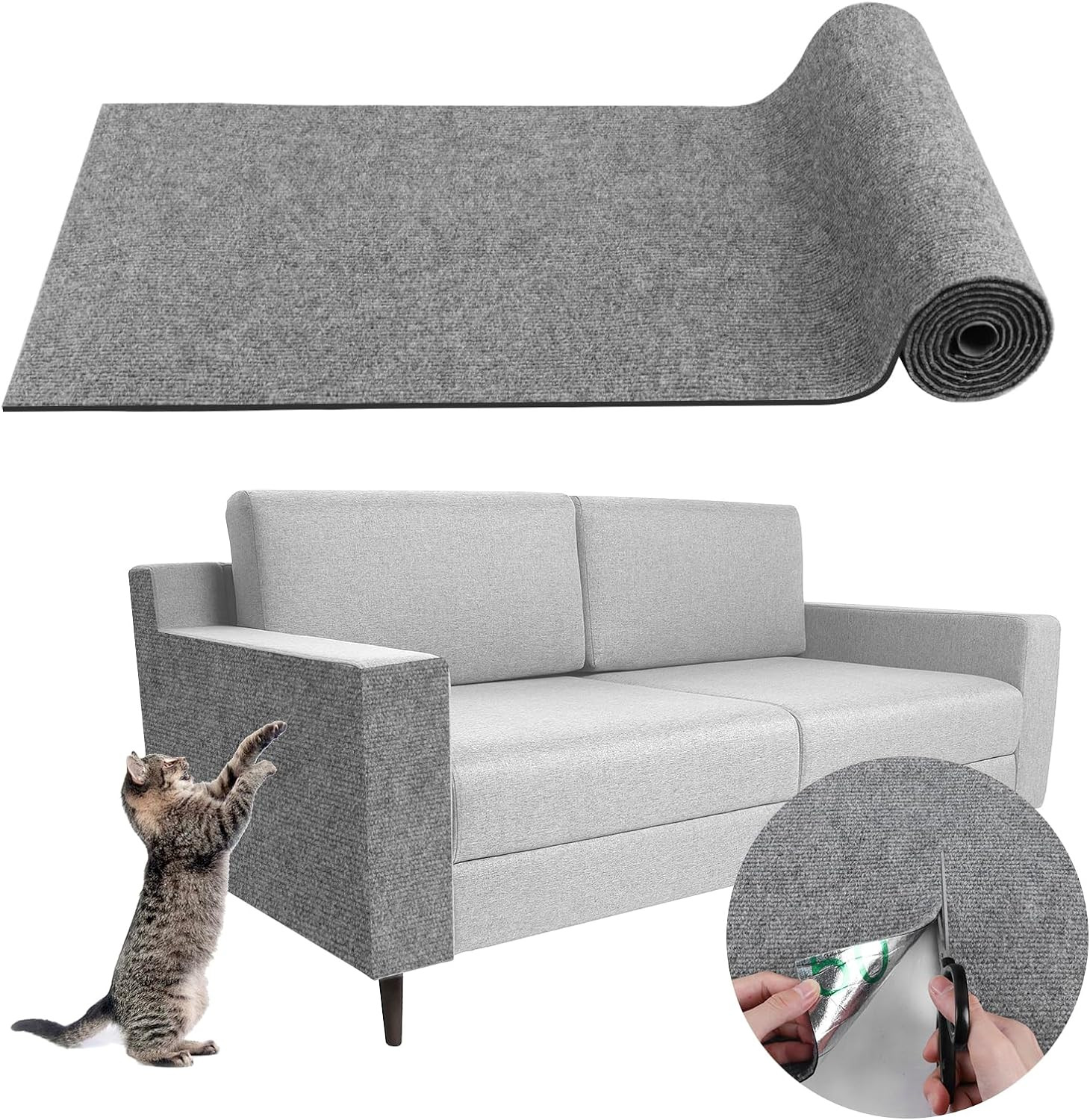 Protezione Divano Gatti: Tappeto Tiragraffi Adesivo di Design