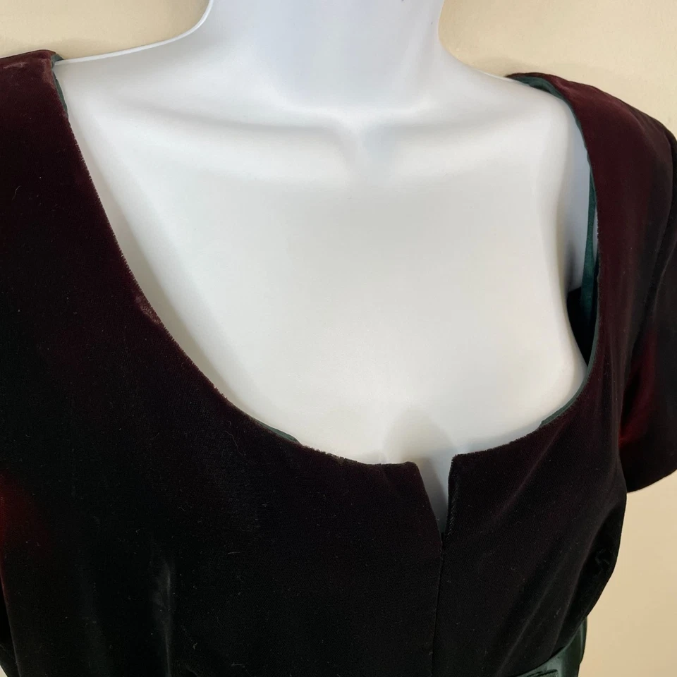 Maxi Vestido Formal Jane Austen Regency De Colección Y2K Terciopelo Gasa 10 Vestido de Vacaciones Foto 4 de 4