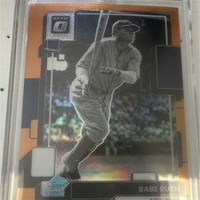 Panini 2022 Donruss Optic Babe Ruth #194 Orange Prizm /125 Yankees MLB
