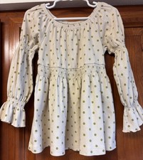 Matilda Jane Size 6 Top Bundle Parasol Knot Top Girls Happy and Free Polka Dot