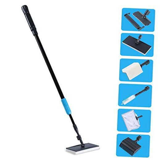 6 in 1 Aquarium Cleaning Tool Kit Fish Tank Cleaning Kit for 20-160 Gallon