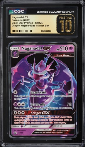 POP5 Pokemon Sun & Moon Promo Dragon Majesty ETB Naganadel GX SM125 CGC PRISTINE