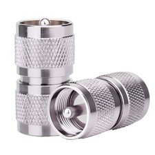 2PCS UHF Male Connector PL259 Male to Male Adapter Low Loss UHF Male PL-259 C...