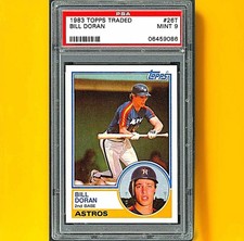 1983 Topps Traded - Bill Doran (RC) 2 Star Back #26T PSA 9
