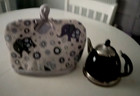 Tea Cosy Teapot Cover-Cotton & Fleece Fabric  14 x 8.5''-Handmade UK-Free UK P&P