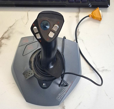 Logitech WingMan Extreme Digital 3D Wired PC Joystick Ergonomic Gray/Black