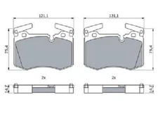 Original Bosch brake pad set disc brake 0 986 424 918