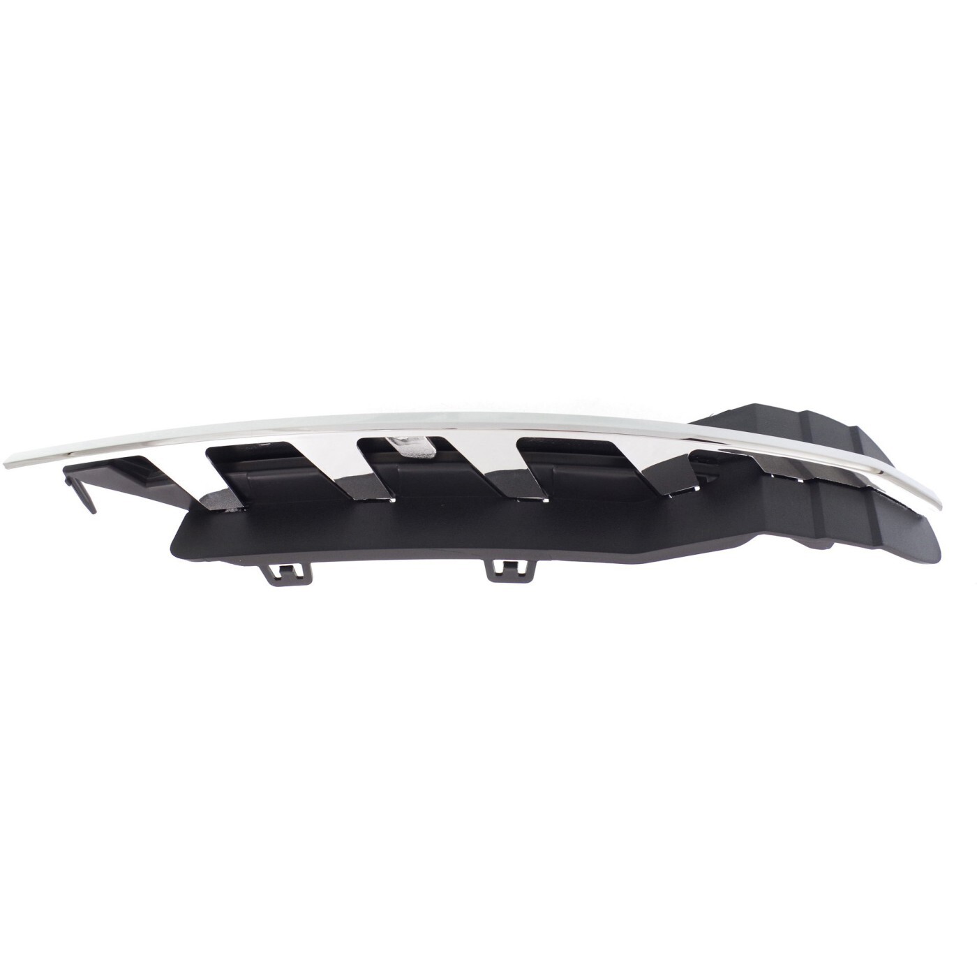 Left Driver Side Fog Light Cover For Pontiac Vibe - Outer Lower Bumper Grille, Black