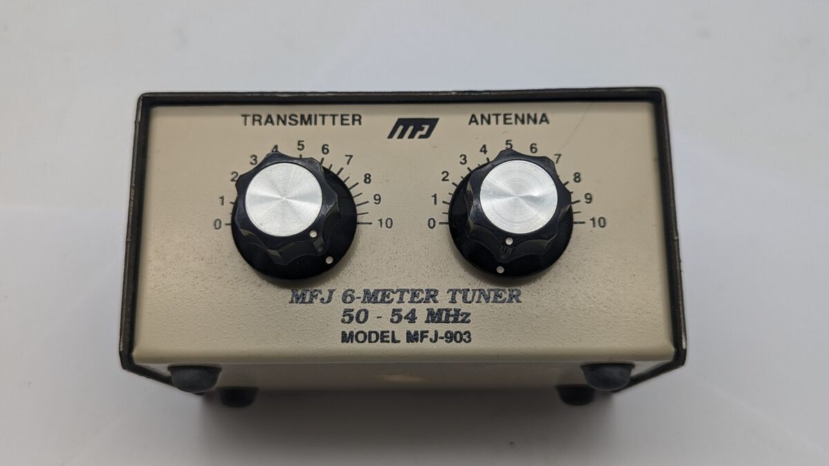 MFJ 6 Meter Antenna Tuner - MFJ-903 VINTAGE UNTESTED Read MFJ 6 Meter Antenna Tuner - MFJ-903 VINTAGE UNTESTED Read