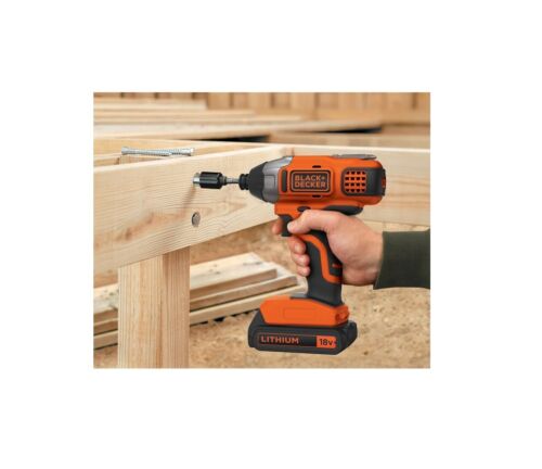 BLACK+DECKER BDCIM18C1 18V Cordless Impact Driver + Battery & Charger New Boxed - Picture 3 of 5