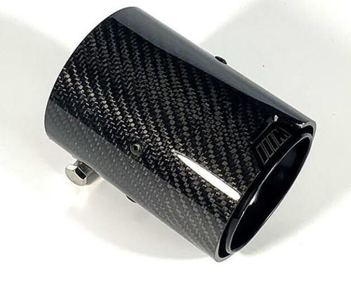 1pc For BMW M2/M3/M4/M5 MP Black Forged Carbon Fibre Exhaust Tips F87/F80/F82 - Picture 5 of 9