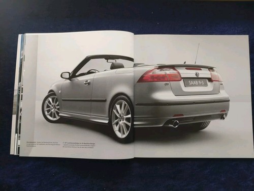 Saab 93 Cabrio Cabriolet Prospekt 2006 + Preisliste - Picture 9 of 11